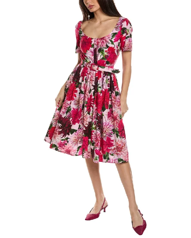 Final Markdown Oscar de la Renta Belted Shirtdress