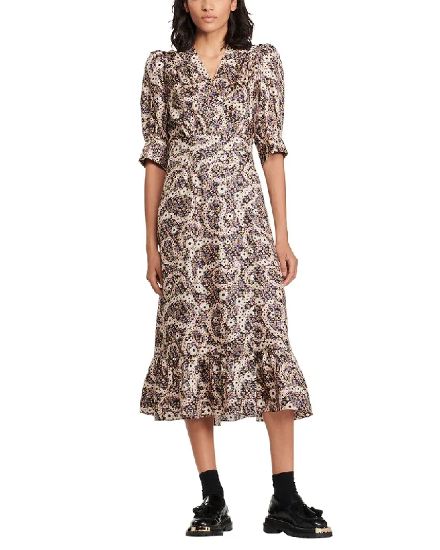 Stock Up and Save Sandro Woven Silk Maxi Dress