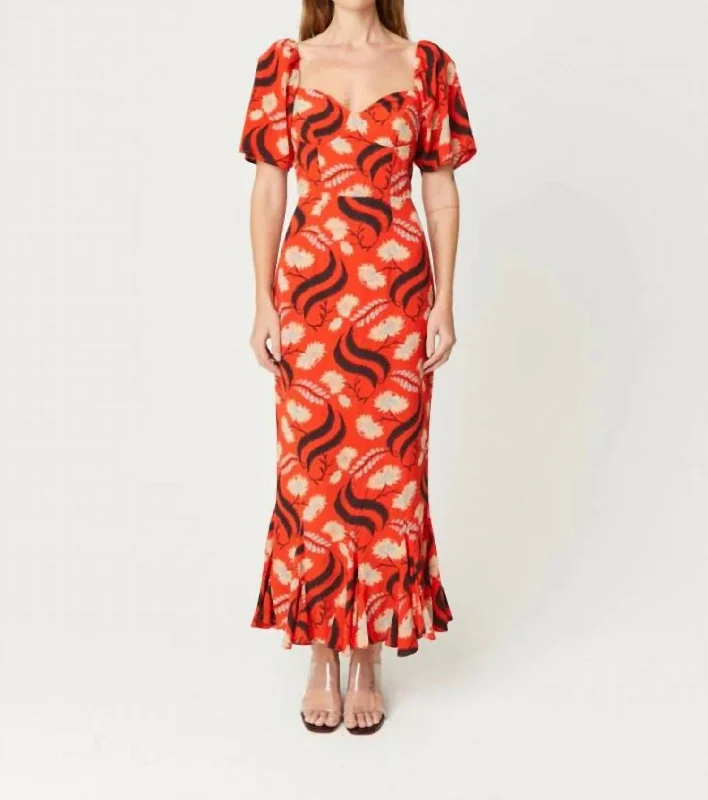 Sale Event Kiku Ramona Dress In Bright Red