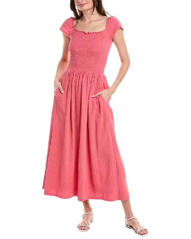 Last Chance Splendid Tai Ruched Midi Dress
