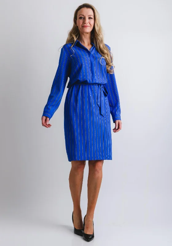 Mega Sale Gerry Weber Striped Shirt Dress, Blue
