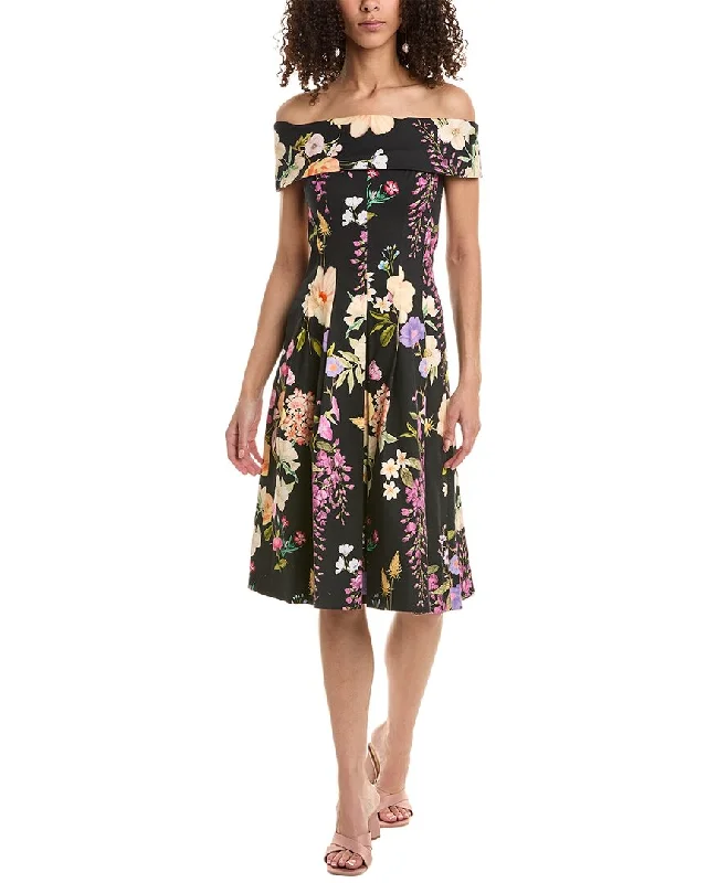 Limited Stock Teri Jon by Rickie Freeman Off The Shoulder A-Line Dress