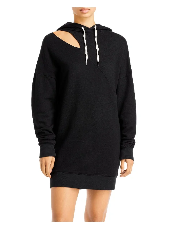 Lowest Price N: PHILANTHROPY Womens Cut Out Long Sleeve Short Sweatshirt Dress