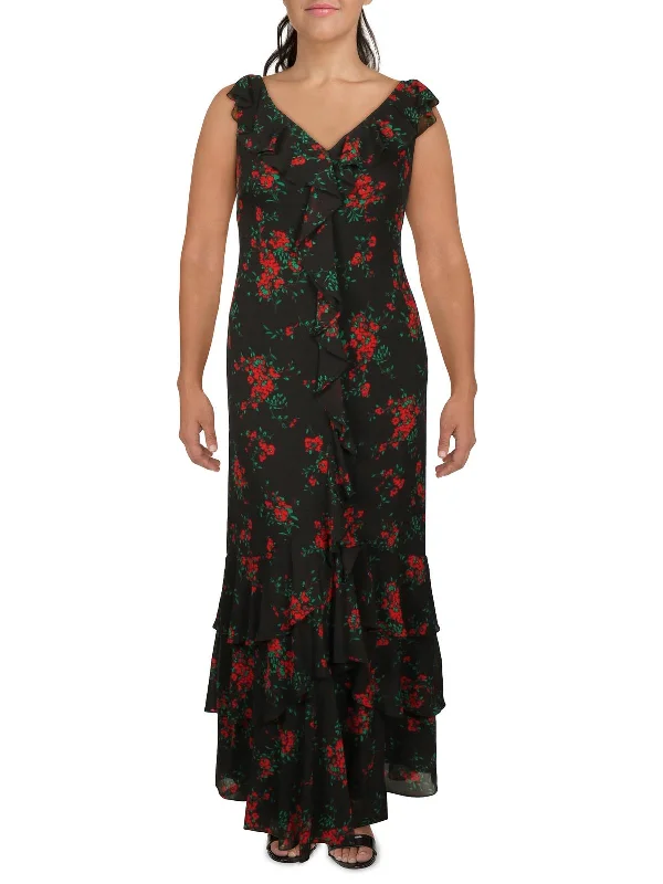 Now or Never Womens Chiffon Long Evening Dress