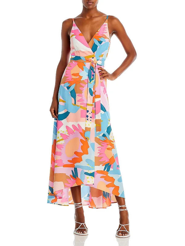 YEAR-End Sale Womens Chiffon Maxi Wrap Dress
