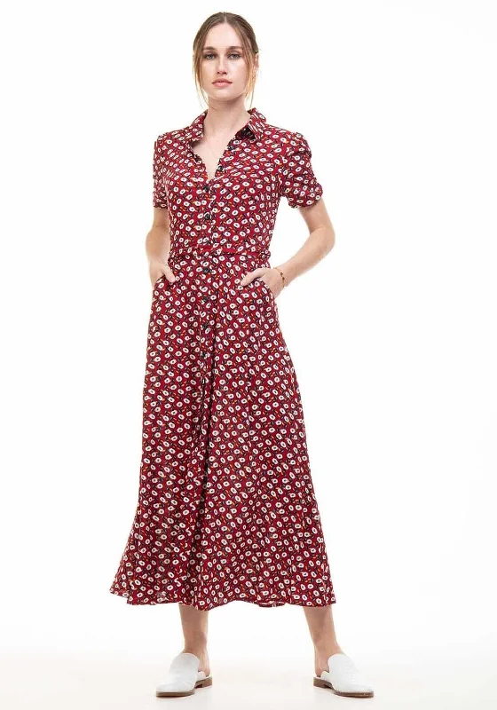Best Deals Jolie Moi Danni Floral Shirt Dress, Red Multi