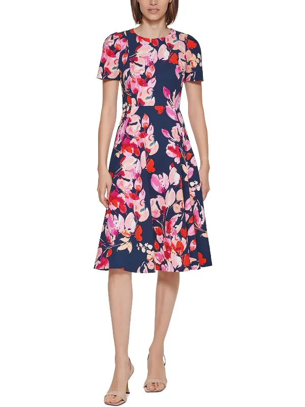 Limited Time Offer Womens Party Knee-Length Fit & Flare Dress