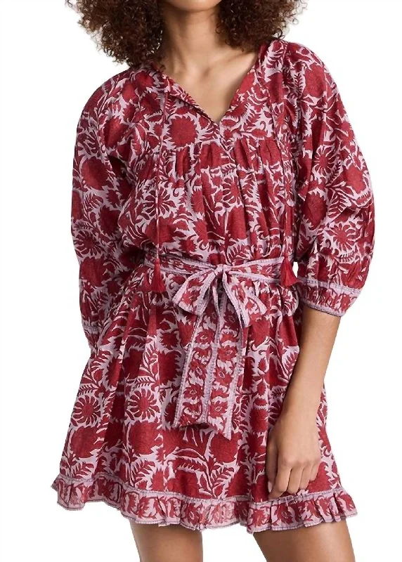 Midnight Madness Kaz Mini Dress In Flora