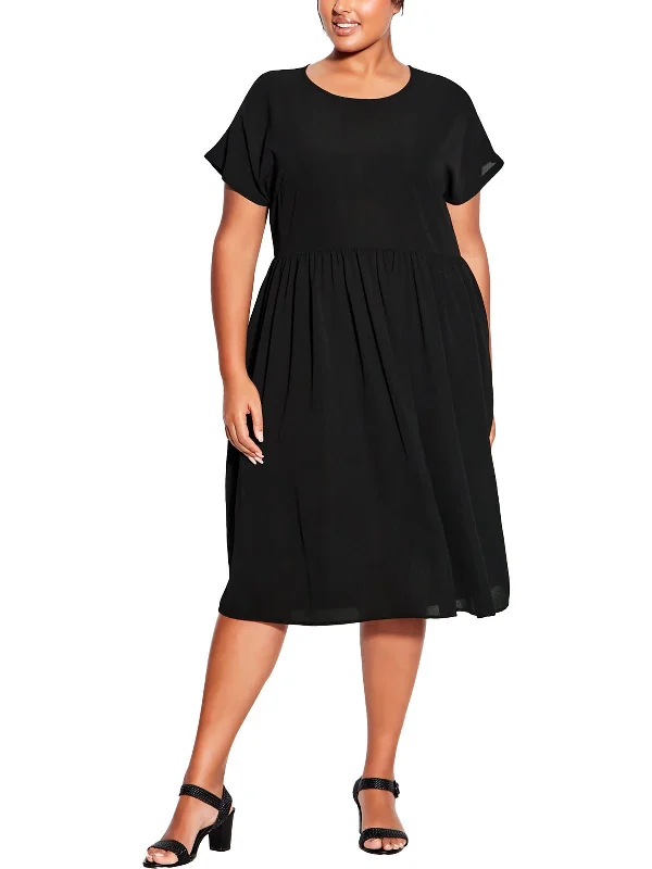 Blowout Sale Plus Womens Wedding Midi Shift Dress