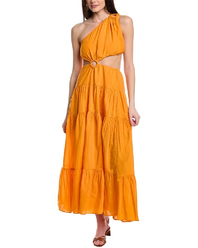 Exclusive Access FARM Rio Asymmetrical Maxi Dress