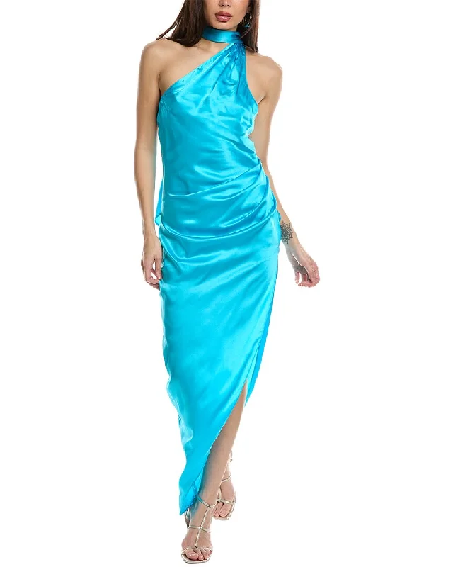 New Deals Amanda Uprichard Jaida Silk Maxi Dress