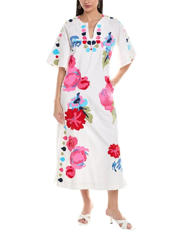 Super Sale Frances Valentine Delightful Linen-Blend Caftan