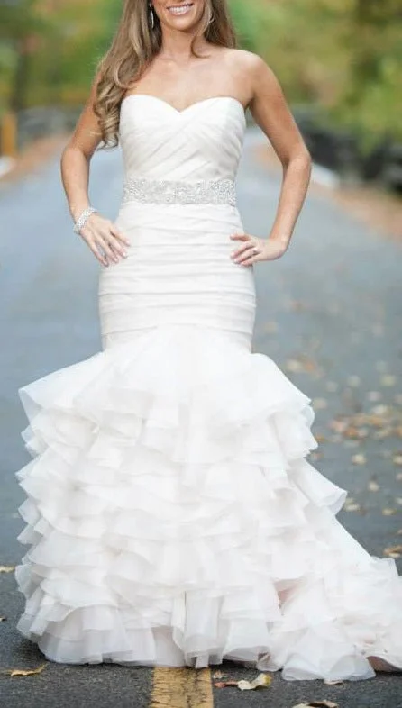 Can't Miss Other Dennis Basso Blush Sweetheart Mermaid Gown in Orga