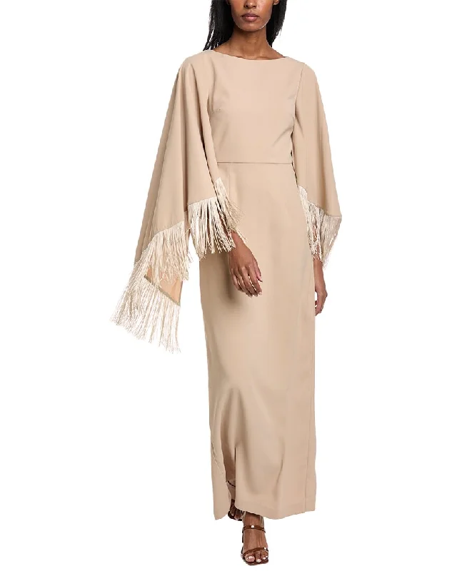 Can't Be Beat Mikael Aghal Fringe Gown