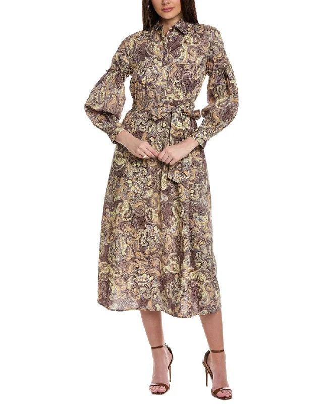 Overstock YAL New York Belted Shirtdress