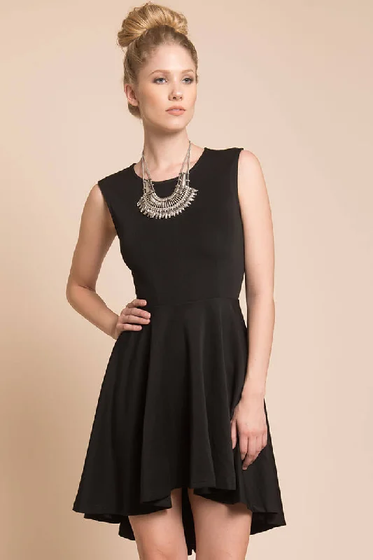 Can't Miss Maya Closed Back Dress Black