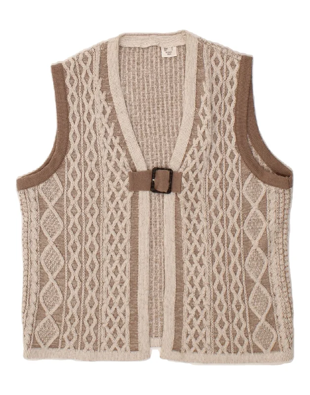 Discount Mania VINTAGE Womens Sleeveless Cardigan Sweater IT 42 Medium Grey Polyacrylic Discount Mania VINTAGE Womens Sleeveless Cardigan Sweater IT 42 Medium Grey Polyacrylic