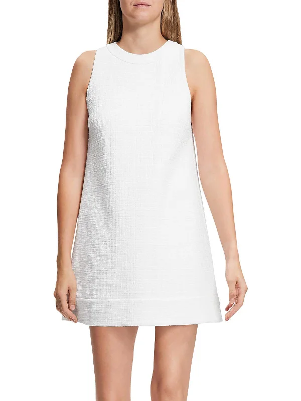 Massive Deals Womens Tweed Mini Shift Dress