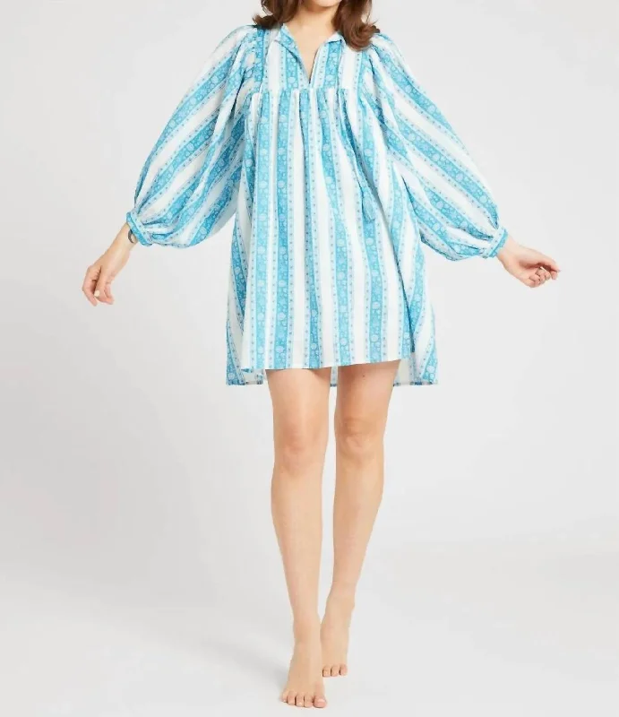 Must-Have Deals Daisy Dress In Aqua Jaipur Stripe