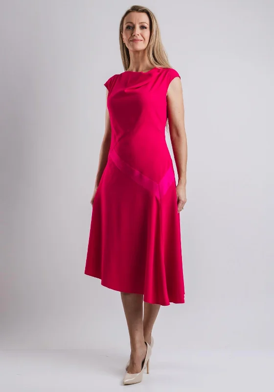 Year-End Clearance Caroline Kilkenny Willow Flared Dress, Fuschia Pink