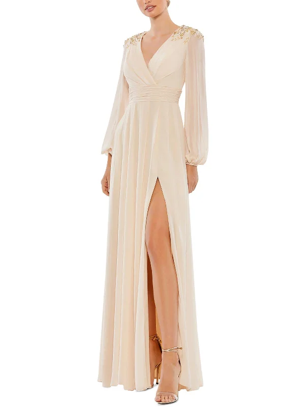 Great Deals Womens Embellished Long Evening Dress