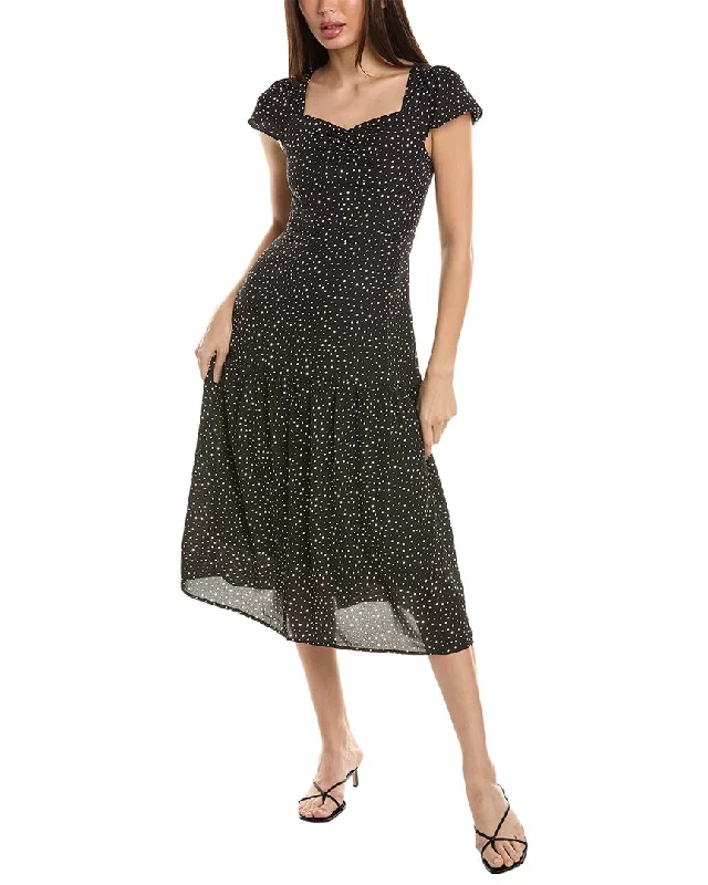 Weekend Deal Avantlook Polka Dot Midi Dress