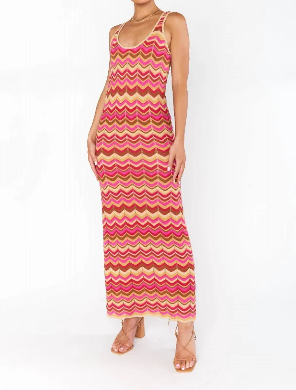 Discount Deals Tala Tank Maxi Dress In Horizon Stripe Knit