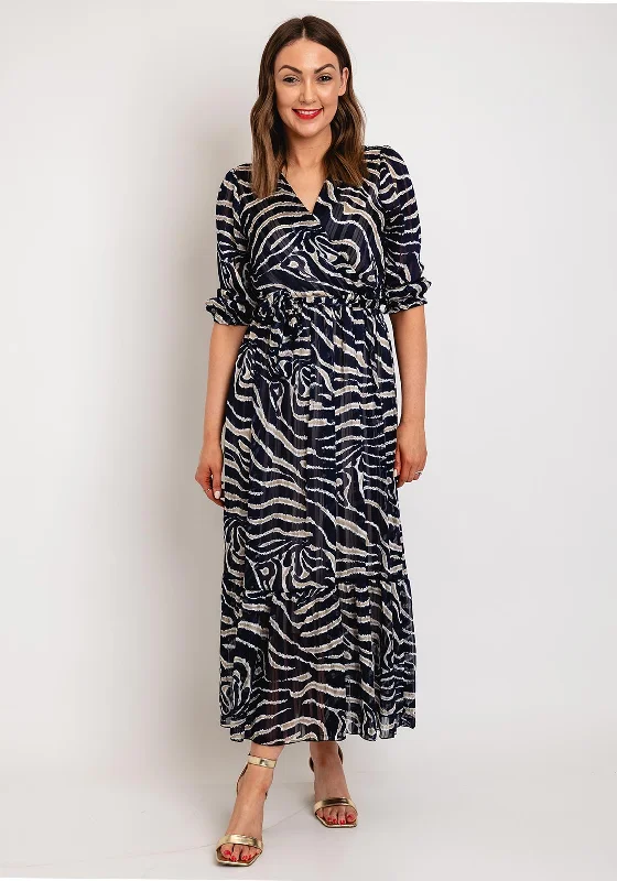 Limited Time Kate & Pippa Modena Animal Print Maxi Dress, Black