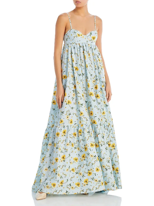 Discount Extravaganza Womens Poplin Long Maxi Dress