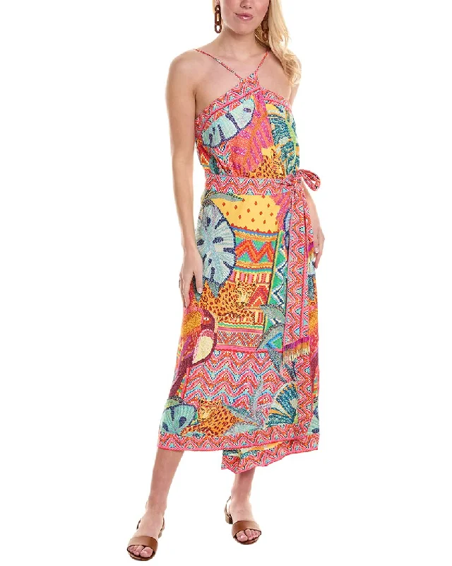 Exclusive Online Offer FARM Rio Summer Tapestry Wrap Midi Dress