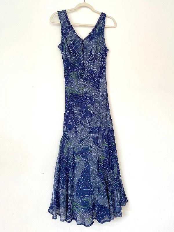Stock Clearance 90s Phool slip maxi dress chiffon and beads details