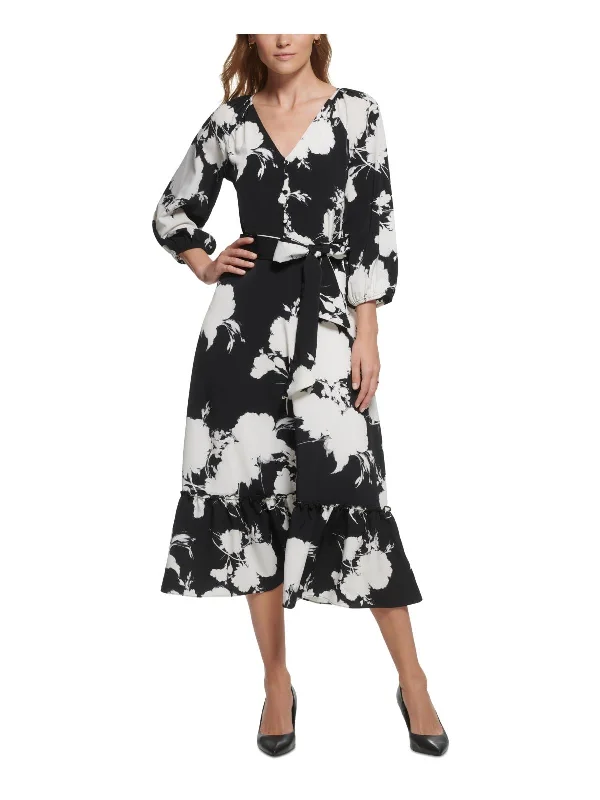 Weekend Flash Sale Womens Button Detail Long Maxi Dress