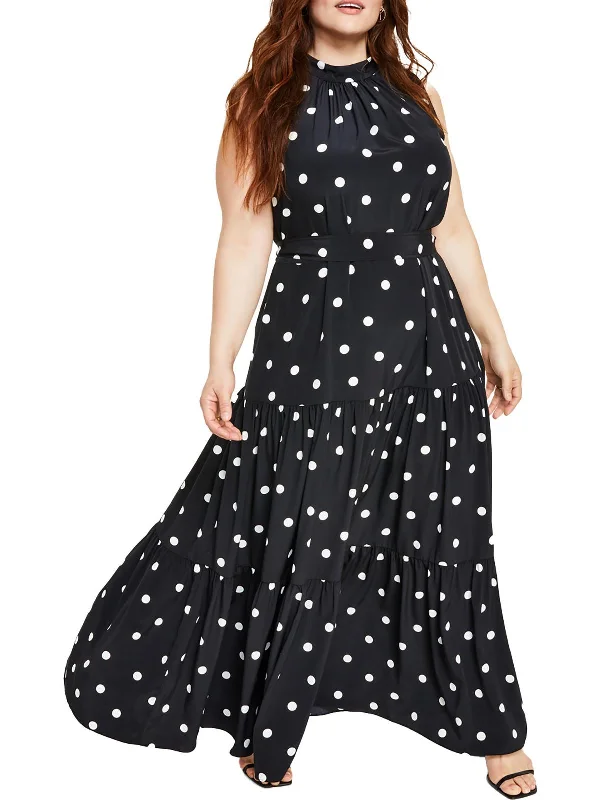 Act Now Plus Womens Office Career Maxi Dress