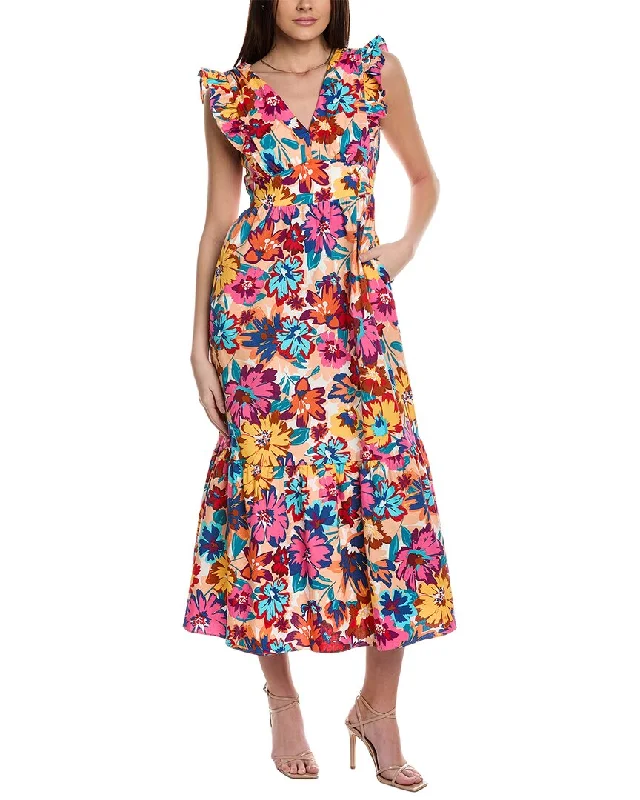 Super Bargain Maggy London Ruffle Maxi Dress
