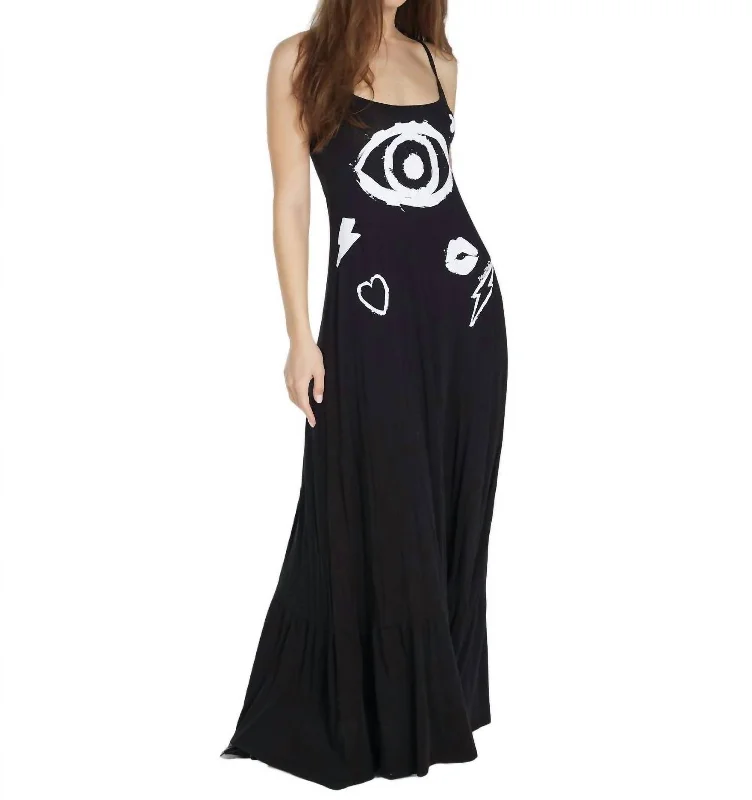 Online Specials Beatrix Evil Eye Dress In Black