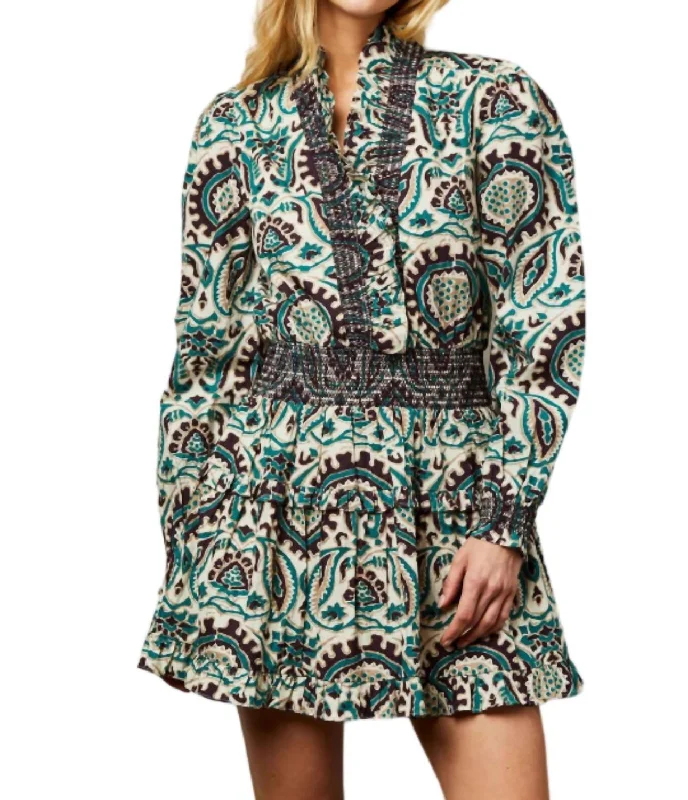 Low Prices Zita Dress In Sara Spruce