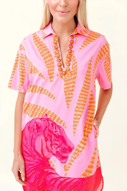 Best Deals Rhodes Dress In Candy Pink Tigress