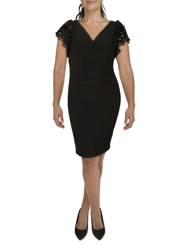 Low Prices Womens Jersey Gathered Cocktail And Party Dress