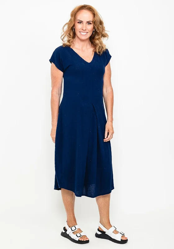 Value Deals One Life Natalie V Neck Midi Dress, Ink