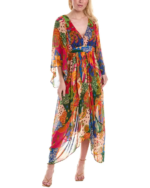Special Savings FARM Rio Sunny Mix Chiffon Midi Dress