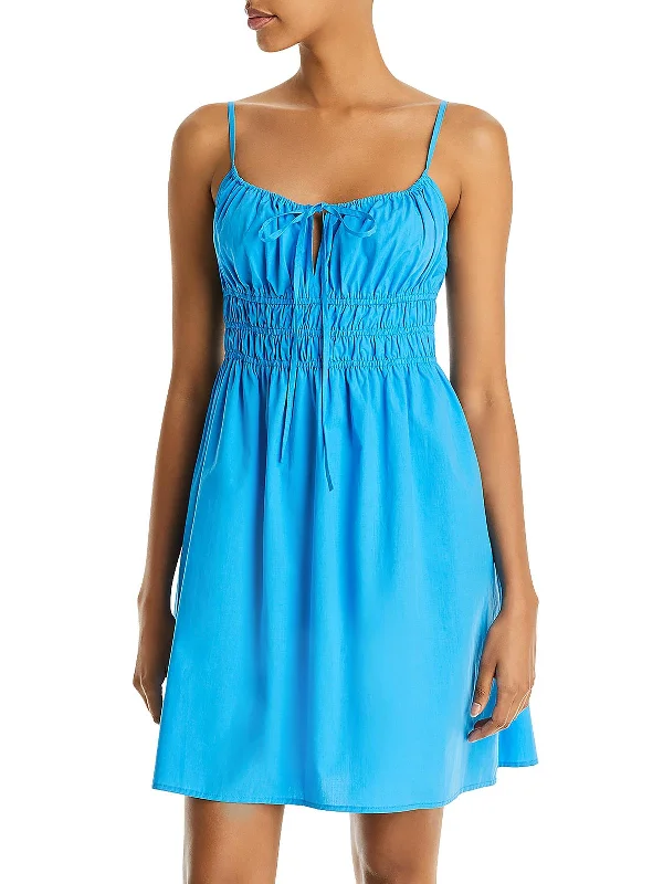 Markdowns Womens Smocked Mini Sundress