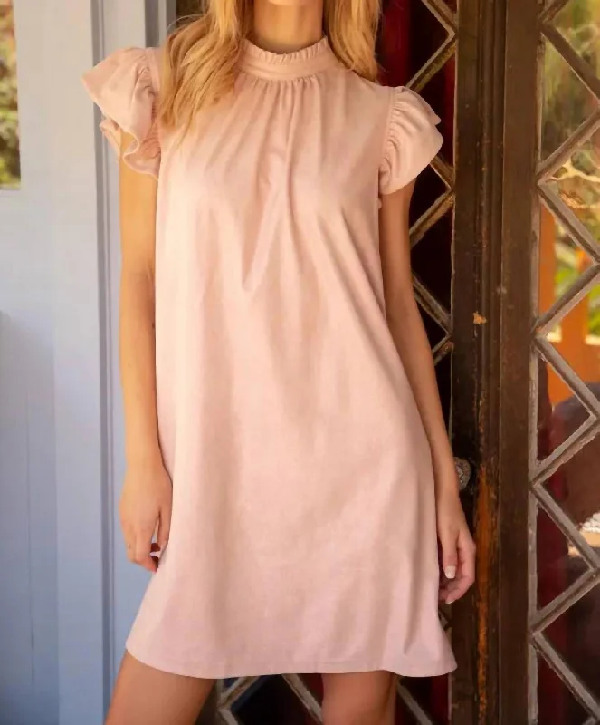Markdowns Arlei Ruffle Shift Dress In Pink