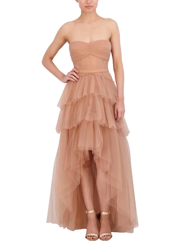 The Best Prices Womens Corset Tiered Evening Dress