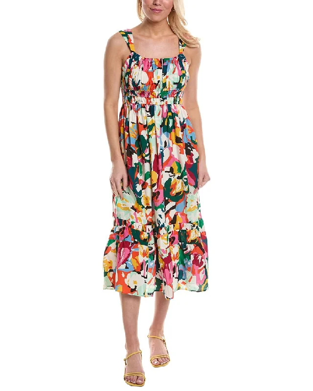 Bargain Prices CROSBY by Mollie Burch Whitner Linen-Blend Midi Dress