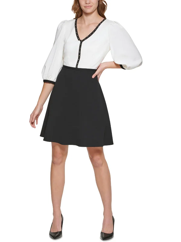 Limited Stock Womens Studded Mini Wear To Work Dress