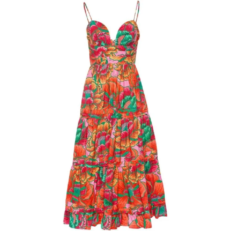 Limited Time Discount Farm Rio Women's Beaded Spring Midi Dress