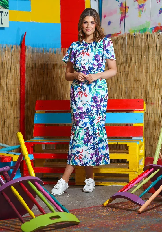 Loyalty Reward Rant & Rave Andrea Floral Print Tea Dress, Multi