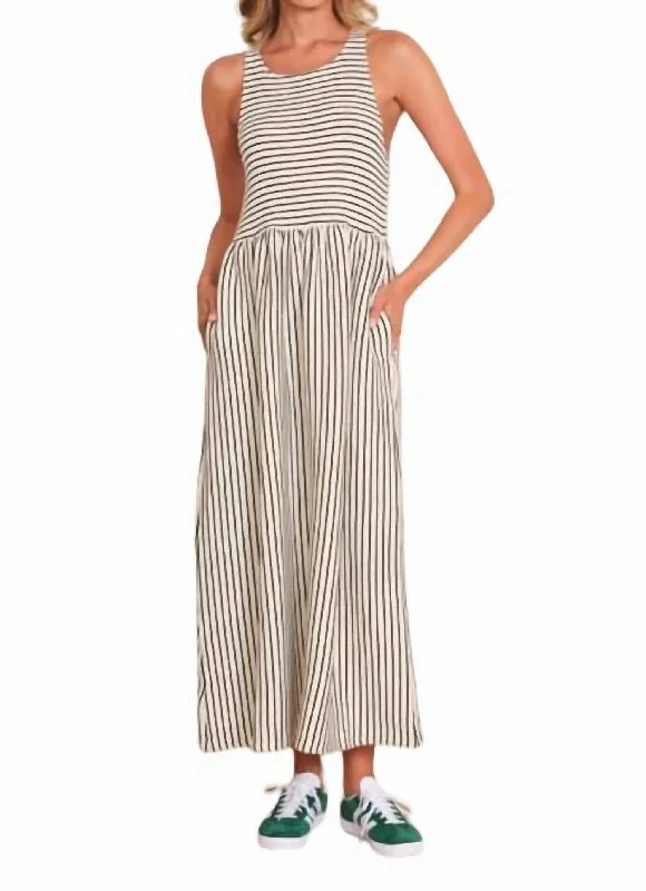Season Finale Sale Anzio Dress In Ivory/black
