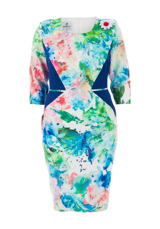 Get It Before It’s Gone Jomhoy Victoria Abstract Print Dress, Multi