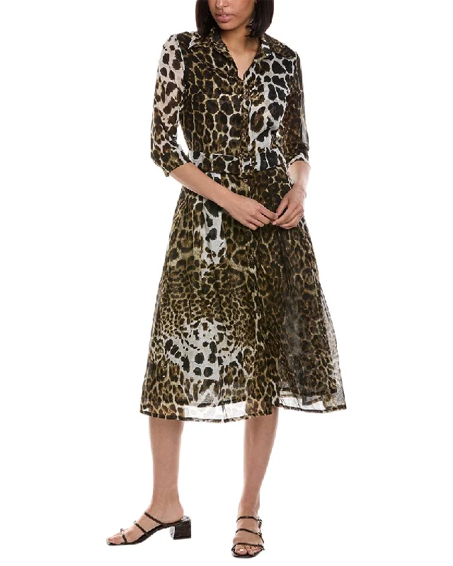 Amazing Deals Samantha Sung Audrey 3 Silk Shirtdress